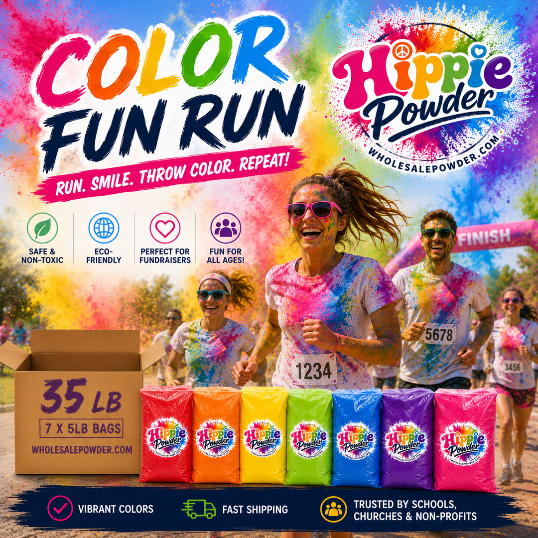 Color Run Powder 35lb – Peacock Sparklers