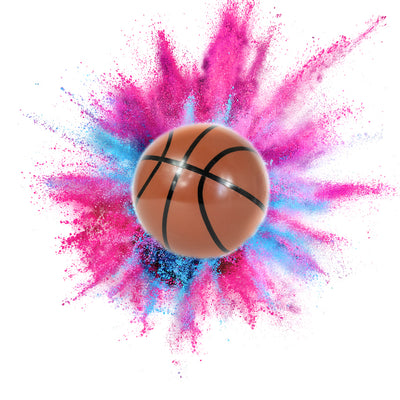 Gender Reveal Basketball kit- red, orange, yellow, green, blue, purple, pink