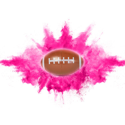it's a girl pink football for gender reveal parties